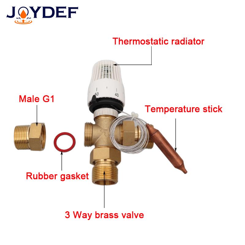 DN25 Energy saving 30-70 degree control Floor heating system thermostatic radiator valve M30*1.5 Remote controller 3 way valve7