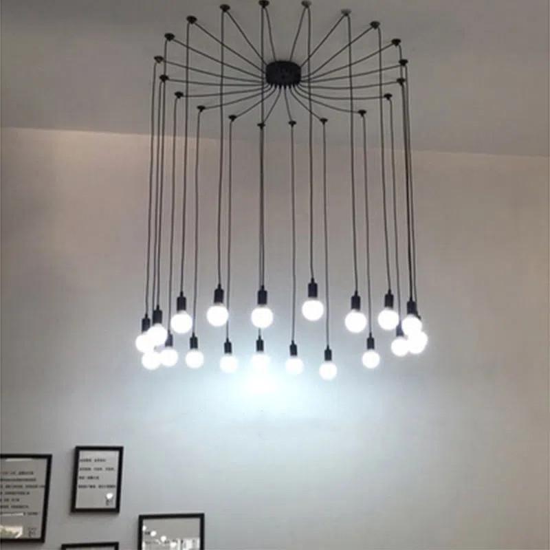 2 м Длина 6/8/10/12/20 головок E27 Многоламповая люстра Потолочные светильники Настенный декор(не входит в комплект)