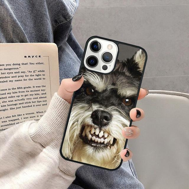 Милый щенок миниатюрного шнауцера Чехол для телефона Cover для iPhone 17 Air 16 16e 15 13 14 11 12 Pro Max Max Plus coque fundas Shell