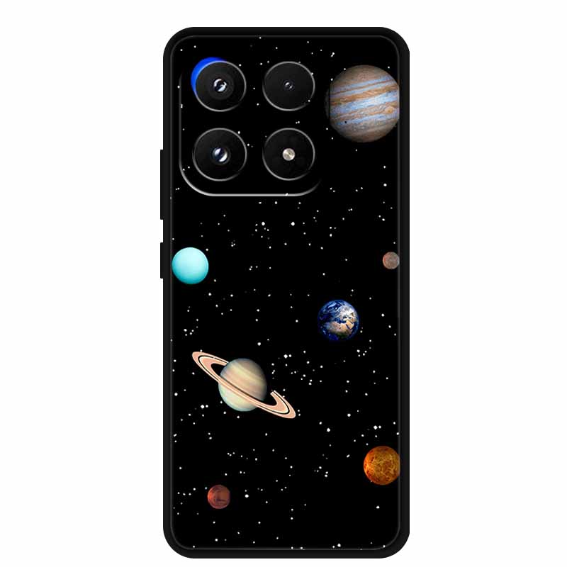 Для Xiaomi 17 Чехол Мультяшный Черный Силиконовый Роскошные Чехлы для Телефона для Xiaomi17 Ударопрочные Мягкие Чехлы для Xiaomi 17 5G TPU Funda Capa