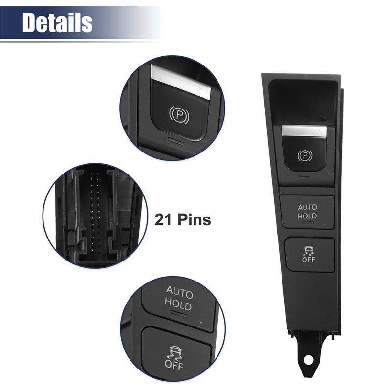 Car Electronic Handbrake Parking Hand Brake Control Switch Button 3AD927137 For VW Passat B7 Passat CC Accessories