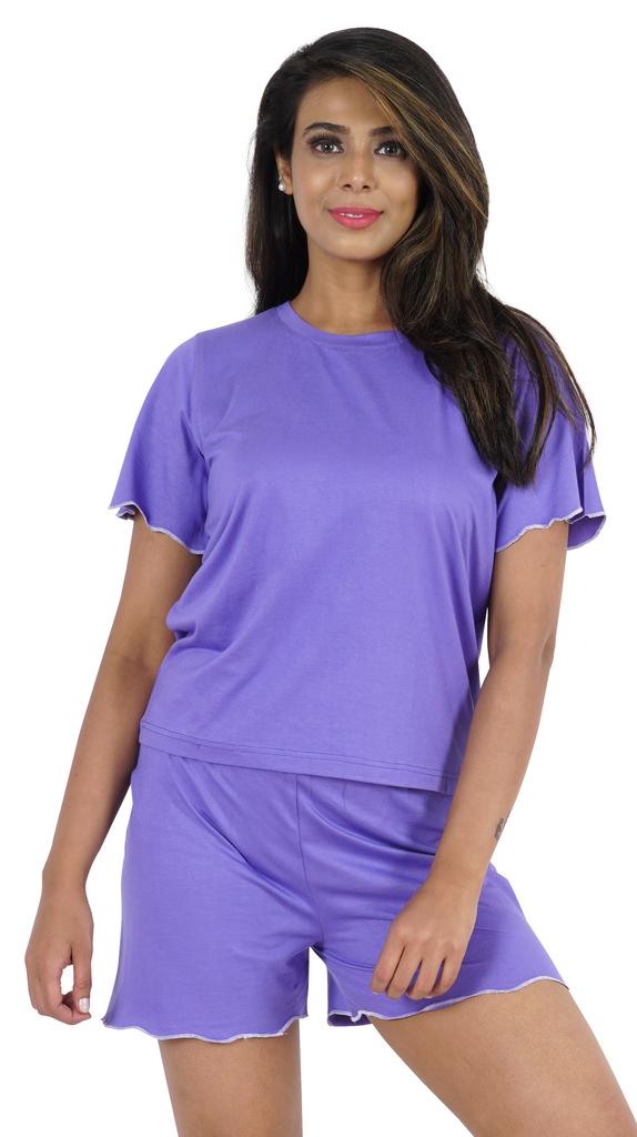 Inkmeso 2 Pcs Sleepwear Sets For Women Short Sleeve T Shirt & Shorts