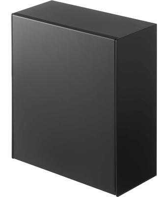 Yamazaki Tower Контейнер-хранилище для мусорного бака Гипсокартон 17 см Ш x Г x 20 см Особенности Пленка для гипсокартона и Дизайн Настенный и (Включает пинцет), Черный, прибл.