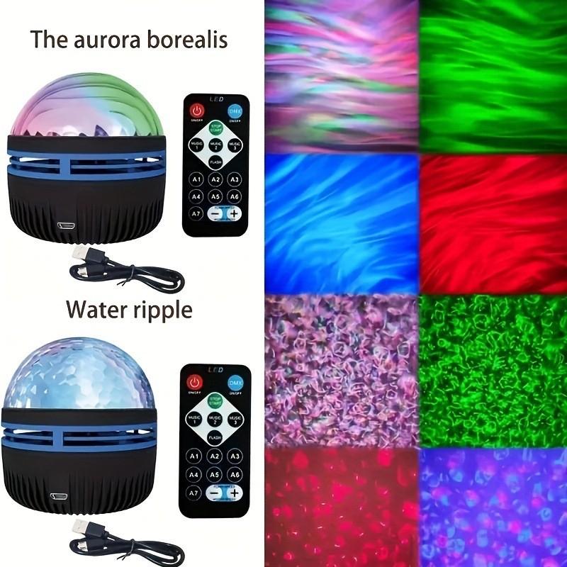 Stunning Polar Aurora Projection Lamp With Hypnotic Water Wave Patterns For Relaxing Atmosphere