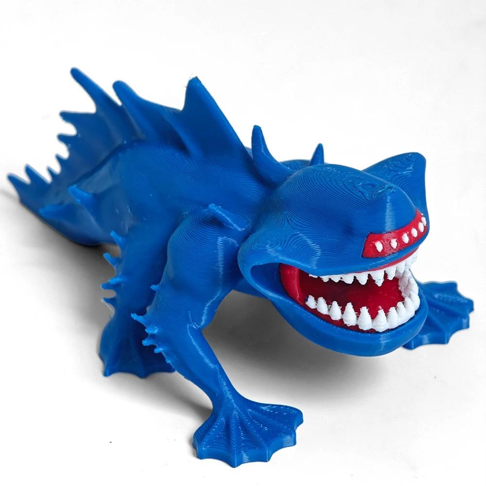 Новая 3D-печатная фигурка Морского Пожирателя Блуп Гран Маха Модель Игрушка Рождественский Подарок Подвижная Фигурка Глубоководного Морского Монстра Блупа