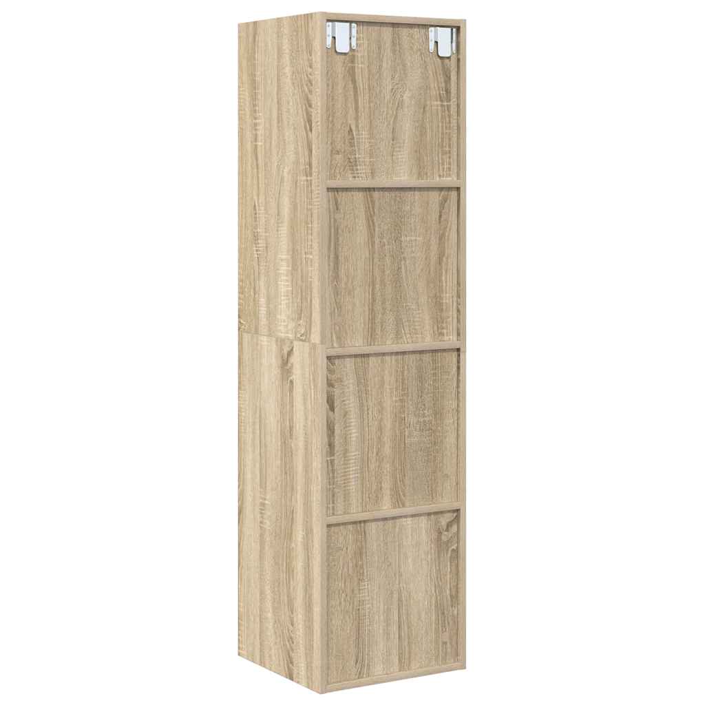 TV Wall Cabinet Sonoma Oak 37 x 37 x 142.5 cm Particleboard