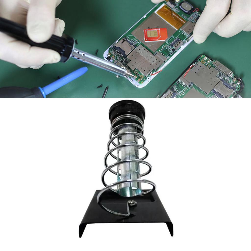 Подставка для паяльника с 2 трубками, со слотом для паяльных жал и губкой для очистки для работы