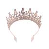 Европейская и американская свадебная корона тиара сплав кристалл свадебные аксессуары для волос корона повязка на голову для вечеринки по случаю дня рождения ювелирные изделия