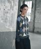 GLW Soft Argyle Knit Charcoal
