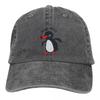 Ретро Кепки с надписью Noot Noot Pingu, Унисекс, Потертый Хлопок, Snapback, Мультяшный Пингвин, Для улицы, Бега, Гольфа, Кепка