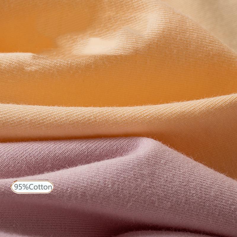 LANGSHA 4 шт., большие размеры M-5XL, трусики с высокой талией, женское мягкое хлопковое нижнее белье, трусы с принтом, женское нижнее белье