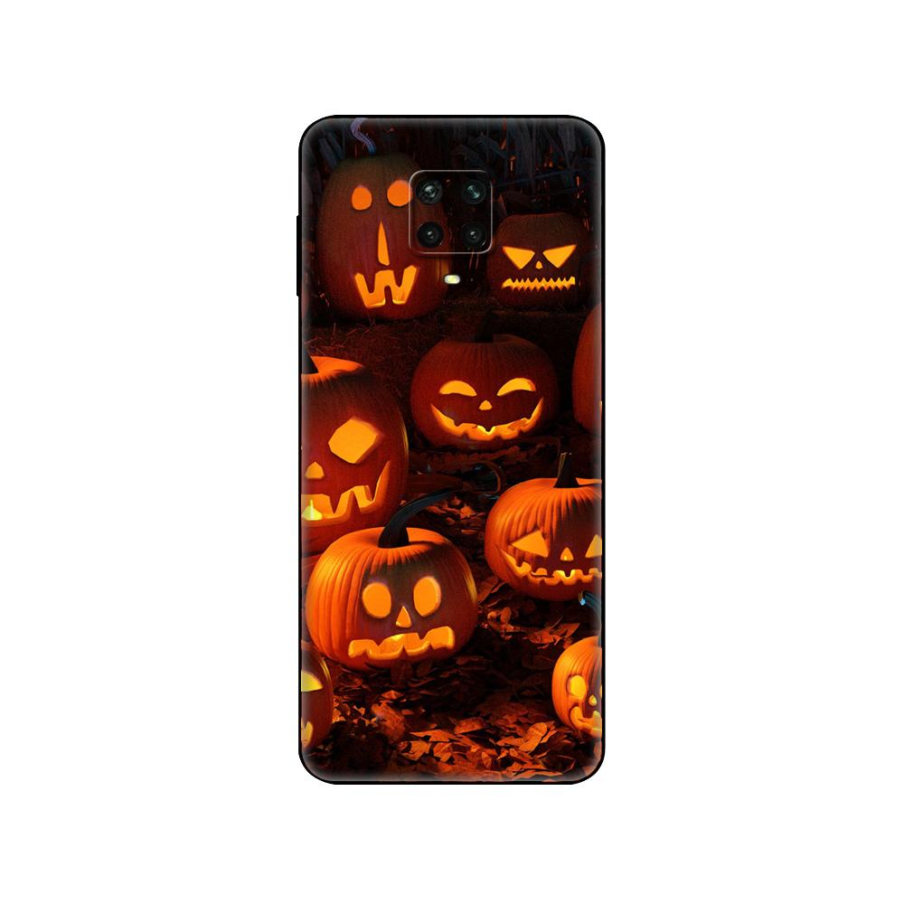 Black Tpu Case For Xiaomi Redmi 7A 8 8A 9 9A 9C Case Redmi Note 8T 8 Pro T Note 9 9S 9 Pro Case Halloween Pumpkin