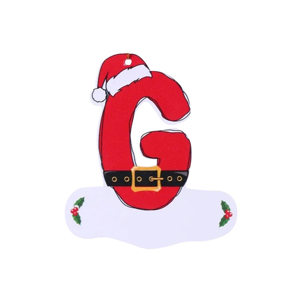 26 букв, украшение на рождественскую елку, рождественская подвеска, сделай сам, подвеска в виде алфавита, атмосферное украшение, буквы на рождественскую елку, 1 шт.