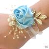1PC Bracelet Accessorie Bride Wrist Flower Pearl Hand Flowers Romantic Wedding Elegant Bridesmaids