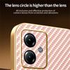 For Motorola Moto G14 4G Phone Case Carbon Fiber Textured Electroplated TPU Back Cover