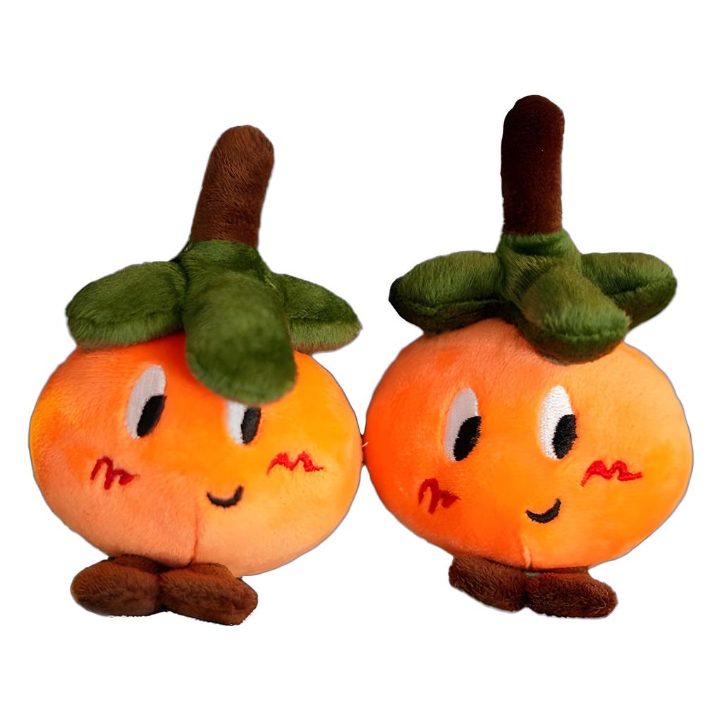 Orange Pendant Gift Doll Backpack Super Cute Funny Orange Doll Hanging Decoration Keychain School Bag Plush Pendant