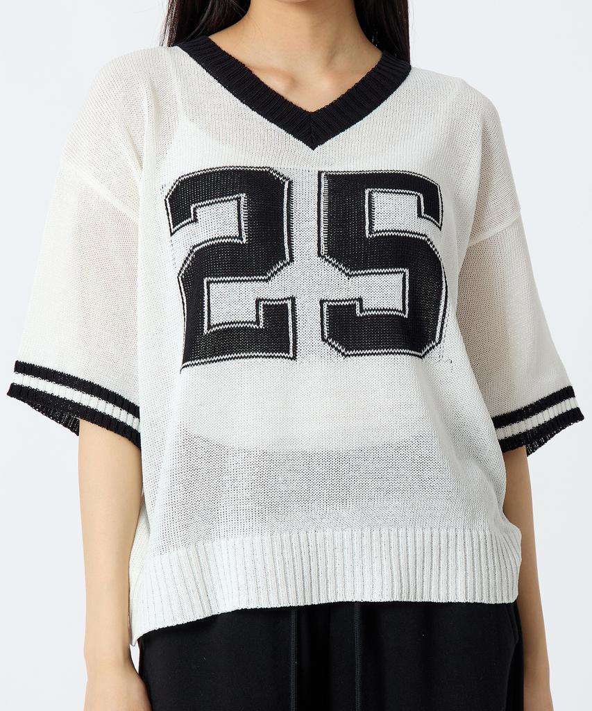 ANDTHEOTHER Oversized V-Neck Short Sleeve Knit Black