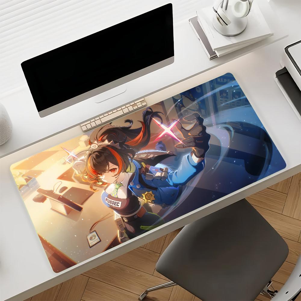 Game ZZZ Zhu Yuan Mouse Pad Non-slip Rubber Gamer Balance Computer Mat Decoracion Deskmat Laptop Office Large