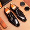 VIP Men's Genuine Leather Black Slip-On Loafers - Business Formal and Casual Shoes