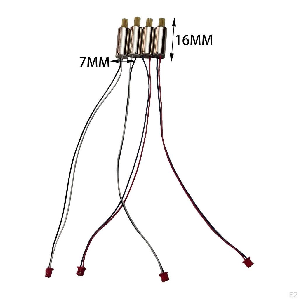4x RC Drone Motor Components,RC Quadrotor Spare Parts for E88Pro, E88,E99,Modification