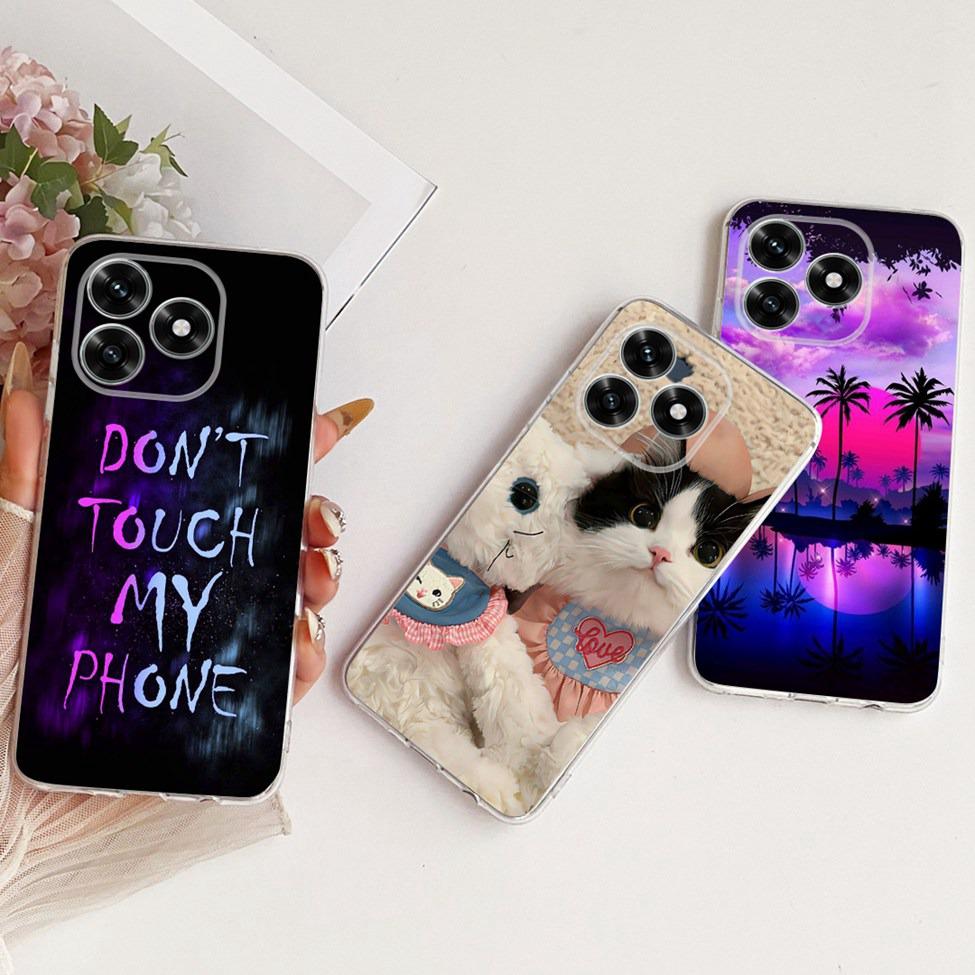 Case For Honor X5C Plus Cover Transparent Luxury Cute Cat Fashion Butterfly Cool Painted Casing For Honor X5cPlus