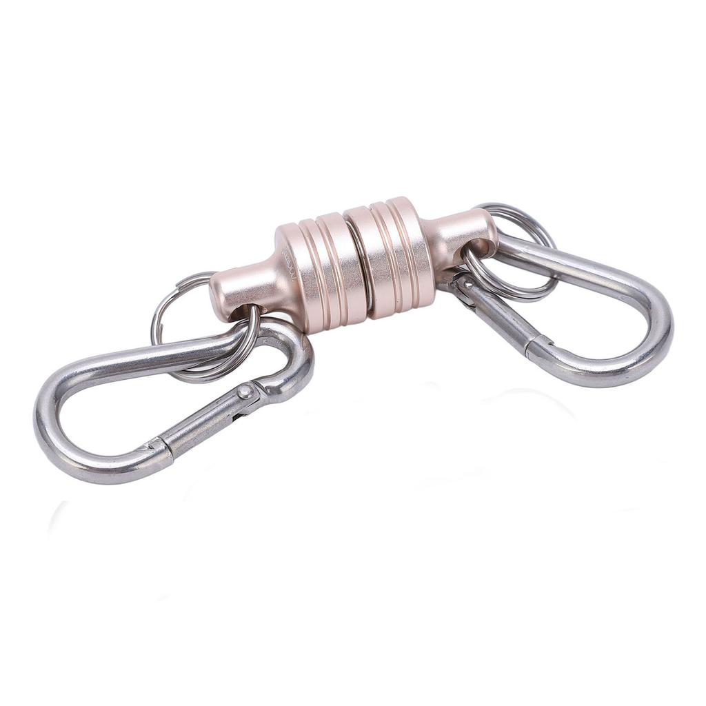 MagConnect 2KG Магнитный отсоединяемый разъемный брелок Надежное крепление ключей к сумке Легкий доступ к ключам Серебристый