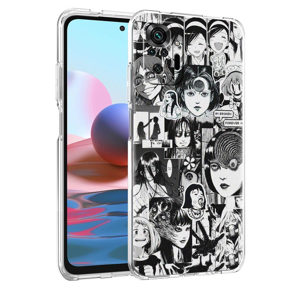 Силиконовый чехол для Xiaomi Redmi Note 10 9 Pro 9S 8 9C 7 8T 10S 9A 7A 8A K40 K20, противоударный мягкий чехол для телефона, футболки Junji Ito Tomie