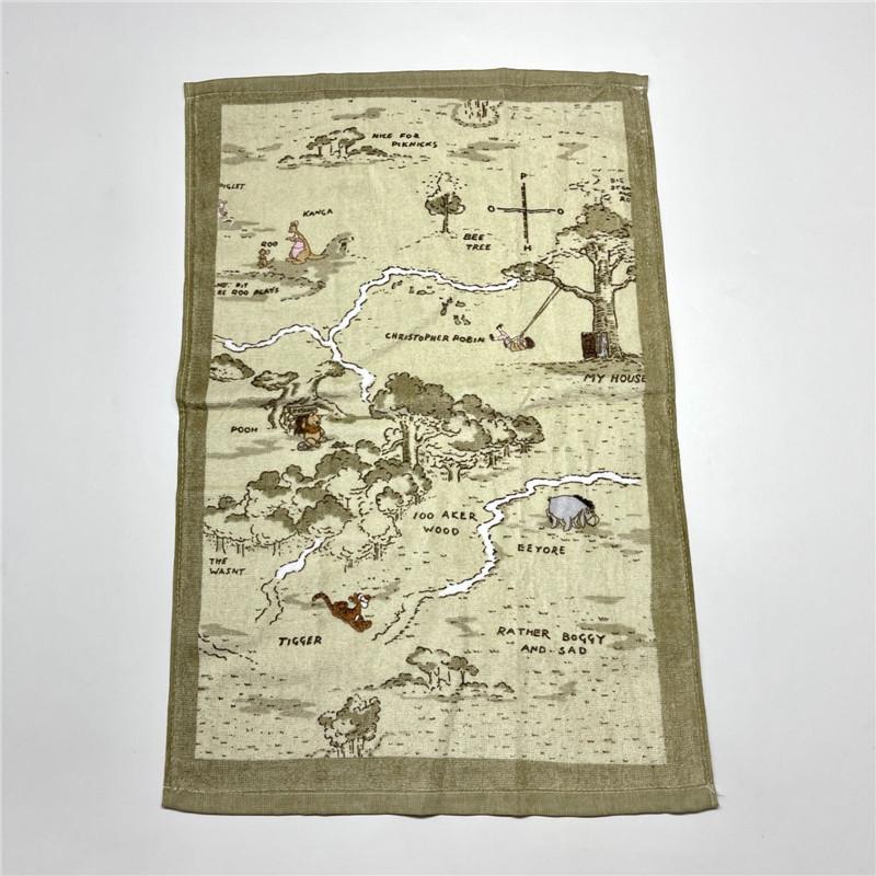 1Pc 41x64cm Thicken Flower Fruit Printed Cotton Kitchen Tea Towel Dish Cleaning Cloth Table Napkins Cooking Tool