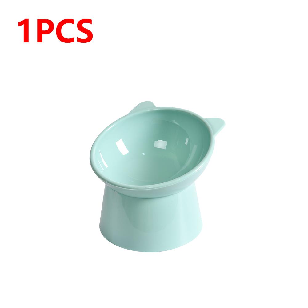 3PCS Tilted Cat Food Bowl Cat Food Dish Ergonomic Raised Cat Food Bowl Anti Vomiting Plastic Feeding Bowl Non Slip for Cats Dogs