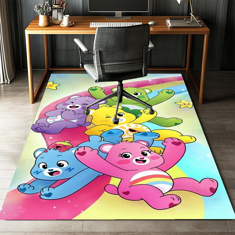 Bear Printed Carpet,Rug,for Office Chair Living Room Bedroom Kitchen Room Decor Gifts.