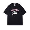 Cotton Short Sleeve T-shirt Women 2025 Summer American T-shirt Dog Casual