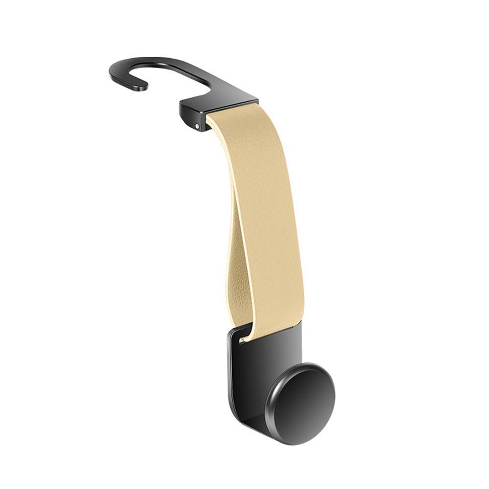 PU Leather Seat Back Hanger Hook Wear-Resistant Hanging Storage Hook Car Interior Accessories
