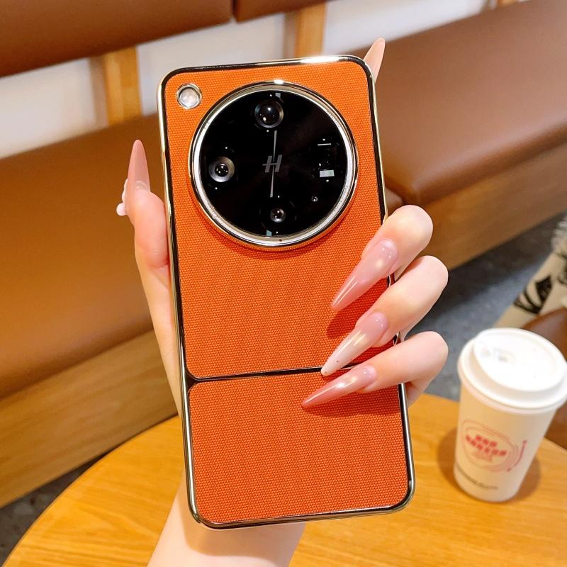 Роскошный гальванизированный чехол из плетеной кожи для OPPO Find X8 Ultra/X8 Pro/X8 X8s+ со встроенным магнитом, модная боковая крышка высокого класса