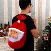 Christmas Decorations Elderly Face Backpack Gift Bag Canary Gift Bag Large Goodie Bag