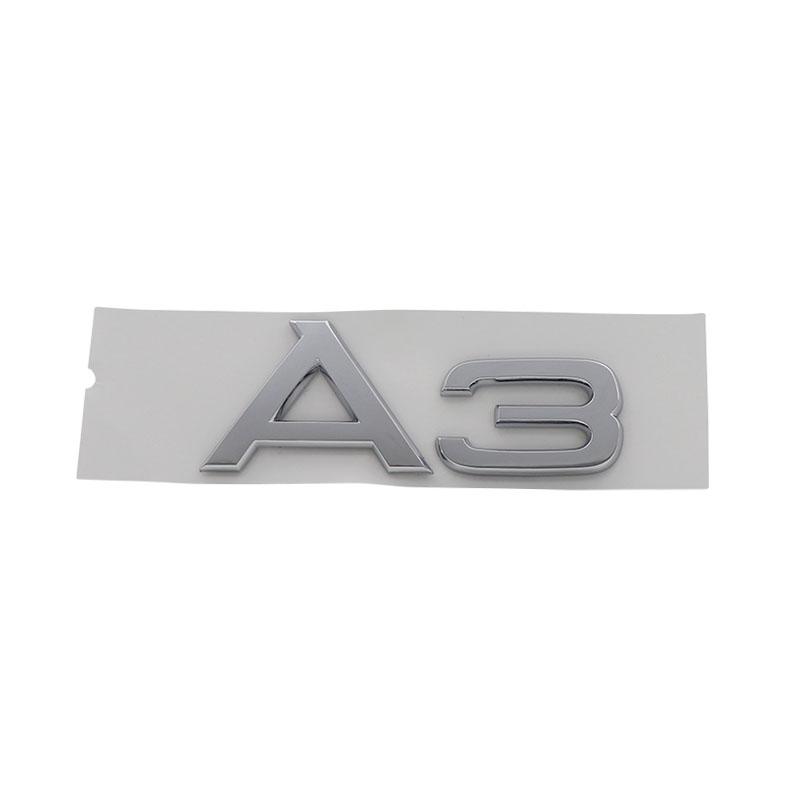3D Premium A1 A2 A3 A4 A5 A6 A7 A8 Letters for Car Styling Accessories Car Engine Hood Fender Trunk Tail Rear Decal Emblem Badge Sticker