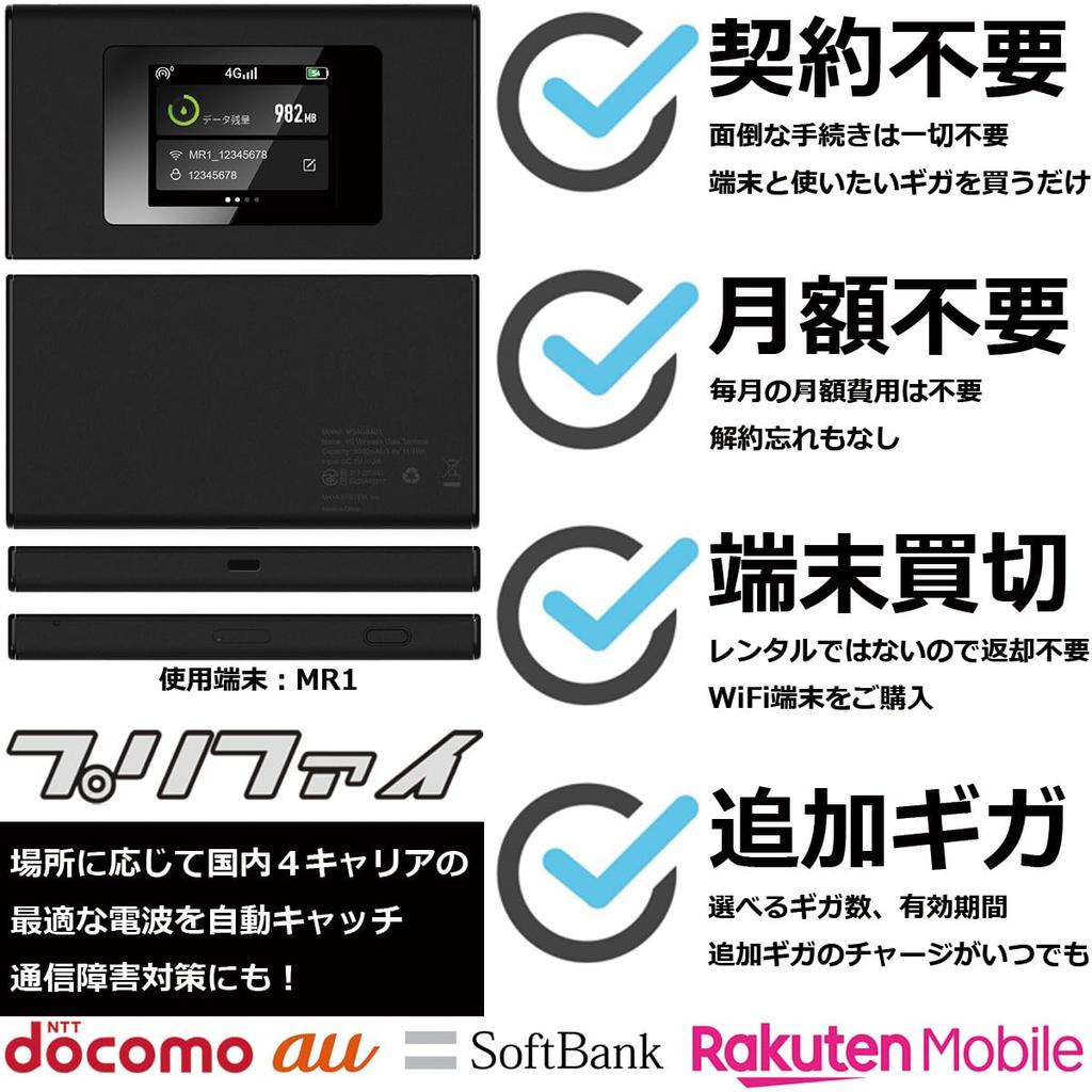 MR1 Pocket Router Mobile with 10 Gigabits No Monthly Fee No Contract Required No Return Required No Activation Work Required Additional Giga Recharge