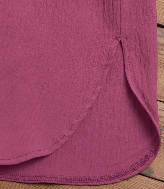 2023 Women's Solid Color Plus Size Loose Casual Long Sleeve Pullover