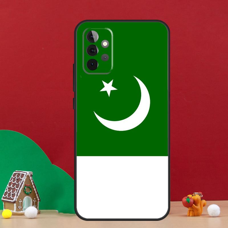 Чехол-баннер с флагом Пакистана для Samsung Galaxy A17 A06 A16 A56 A36 A54 A34 A14 A52 A32 A13 A23 A33 A53 A15 A35 A55