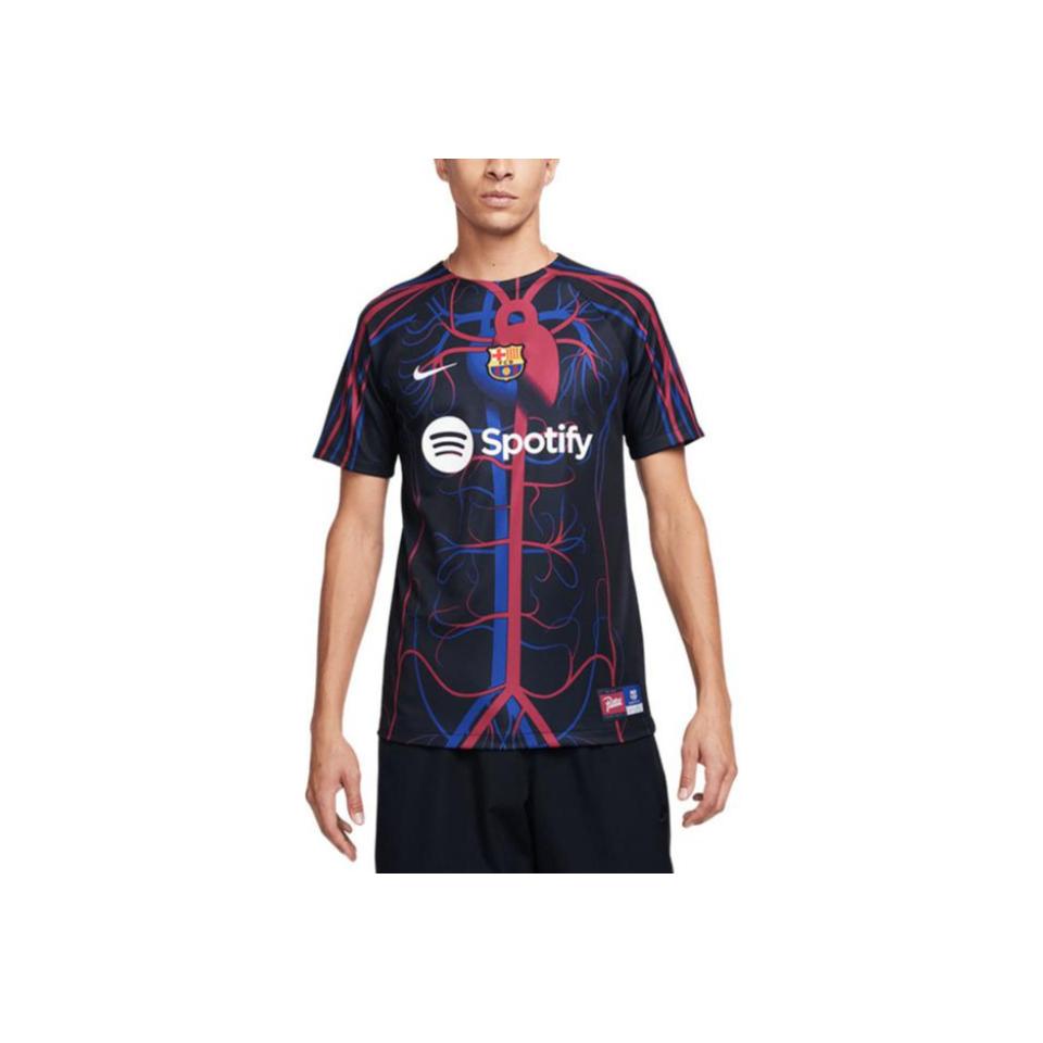 Nike Футболка с коротким рукавом FC Barcelona x Patta Dri-FIT, черная, мужская, FD2372-011