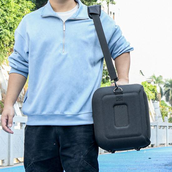 EVA Travel Carrying Speaker Bag Case with Shoulder Strap Shockproof Protective Shell Hands-Free Portability Easy Carry Premium Protection Case for JBL