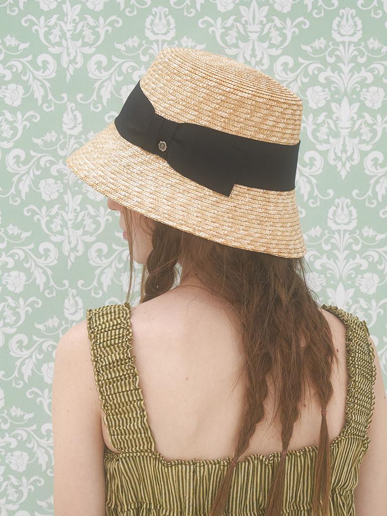 Beulaunhaes Classic Straw Bucket Hat - Natural