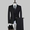 Костюм мужской весенне-осенний деловой костюм для жениха на банкет и свадьбу Костюм шафера мужской костюм с двумя пуговицами мужской