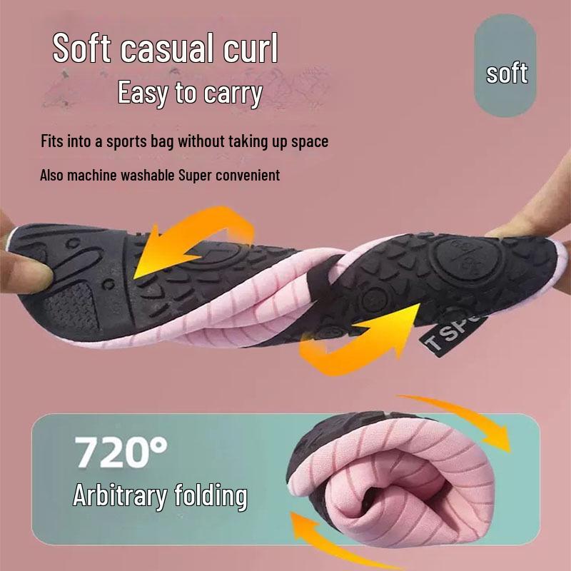 Женская обувь для йоги и пилатеса с нескользящей мягкой подошвой для занятий в помещении, прыжков со скакалкой и бесшумного бега.