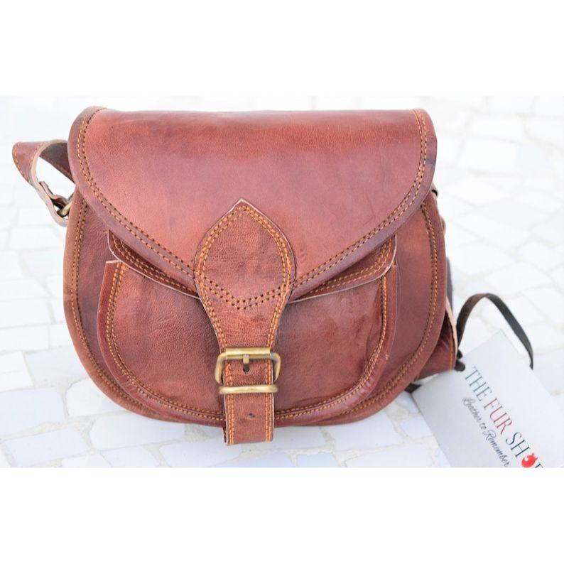 Кожаная сумка ручной работы для женщин и девочек. Маленькая сумка на ходу. Сумка из натуральной кожи. Кожаная сумка в стиле ретро. Кожаная сумка-саквояж.