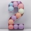 Three-dimensional Digital Balloon Number Box Numbers 0-9 Marquee Balloon Frame  Wild One Party