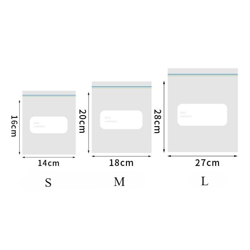 Double Ribbed Dense Bag Cling Bag Sub Food Grade Seal Bag Self Seal Bag Cling Wrap Refrigerator Freezer