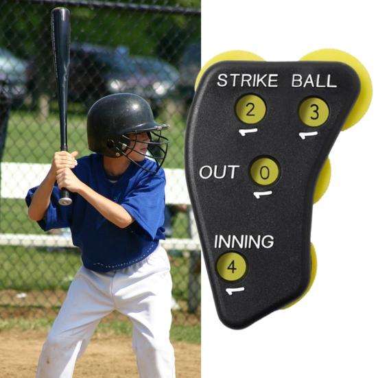 1 шт/2 шт 4-х колесный бейсбольный арбитр кликер софтбольное судейское оборудование мяч удар счетчик питчей кликер для судьи-счетчика записей аутов и иннингов мячей