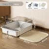 Extra Large Oversized Semi-Enclosed Splash-Proof Cat Litter Box