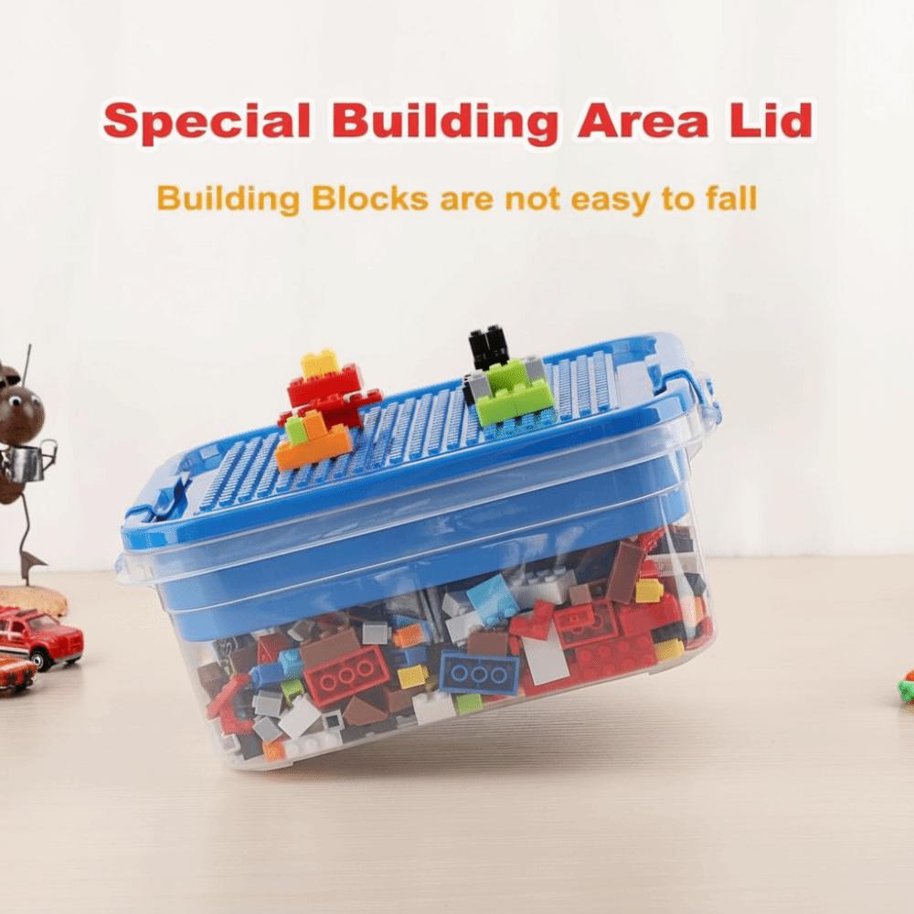 Stackable Children's Toy Organizer Transparent Particle Holder Sealed Storage Jars  Household