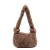 Autumn and Winter Fashion Plush Texture Tote Bag Women Portable Large Capacity Commuting Niche Design Shoulder